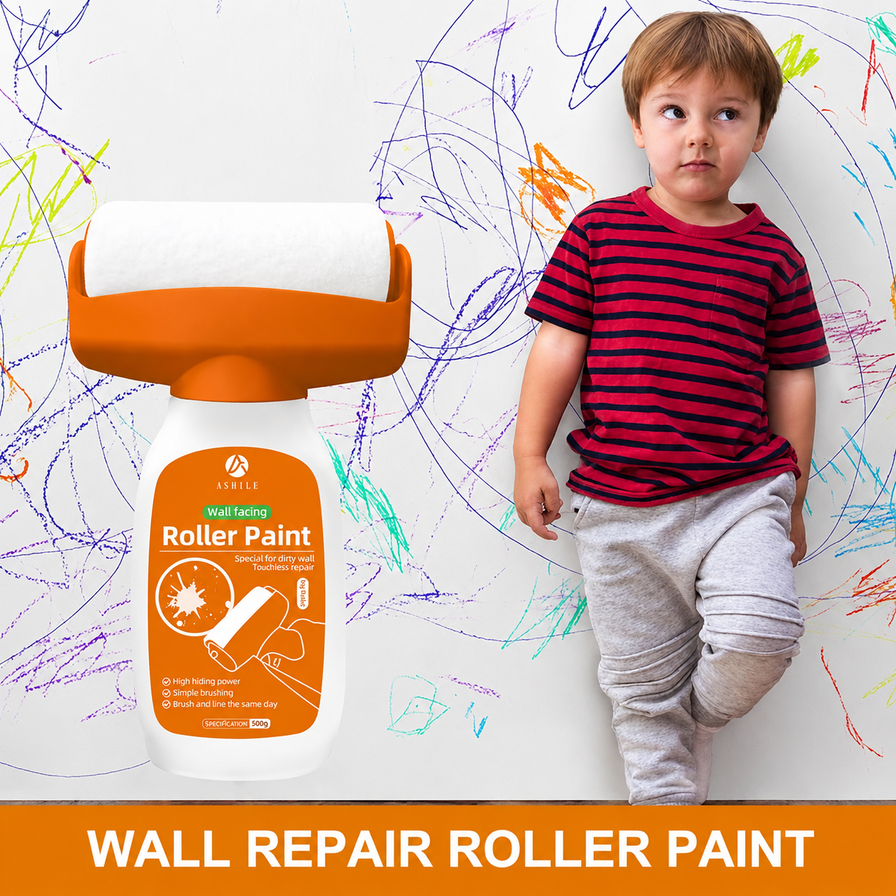 Wall Renew Roller™ | Instant Wall Touch-Up Paint| Deewar Ke Daag | Easy DIY Paint Roller